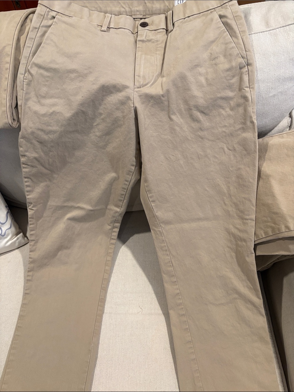 GAP Men's Beige Chino Pants Slim Fit